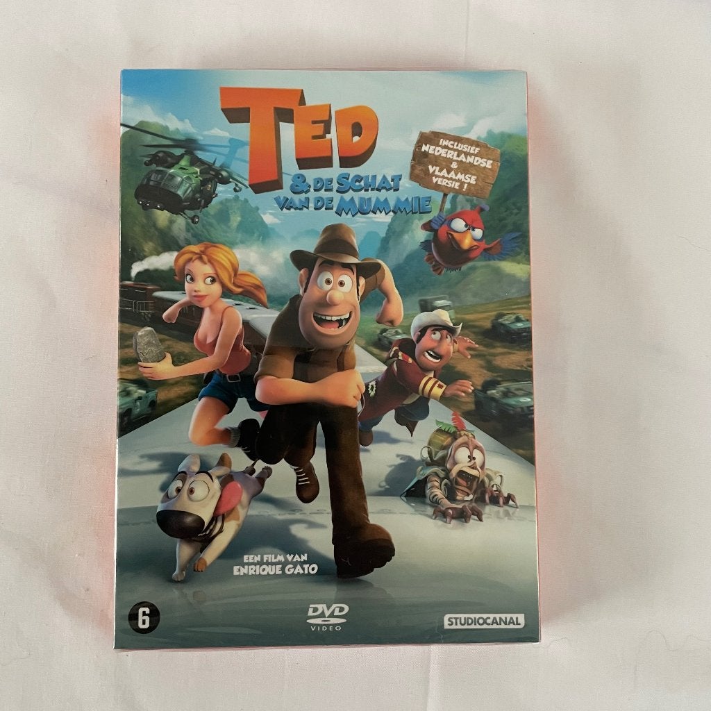 Ted & de schat van de mummie. DVD. Nieuw in seal, Europees, Tekenfilm, Alle leeftijden, Ophalen of Verzenden