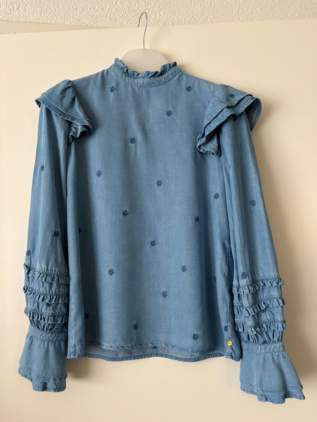 Blouse van Fabienne Chapot in maat 34, Ophalen of Verzenden, Zo goed als nieuw, Maat 34 (XS) of kleiner, Blauw