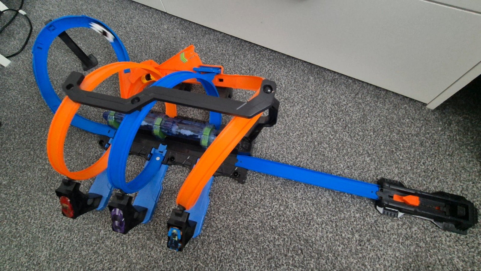 Hot Wheels action kurkentrekker crash, Kinderen en Baby's, Speelgoed | Racebanen, Ophalen, Racebaan, Zo goed als nieuw, Hot Wheels