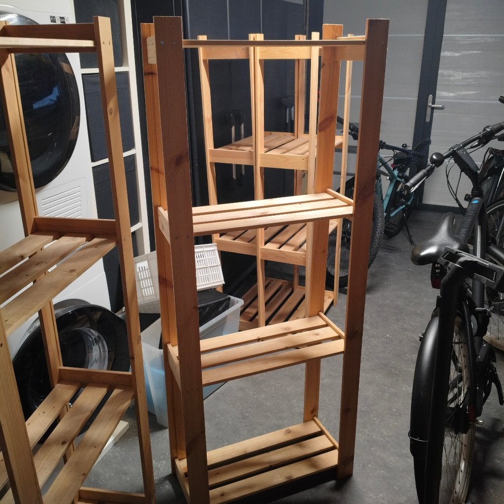 4x IKEA Albert stellingkast 28x63x160, Ophalen, Zo goed als nieuw