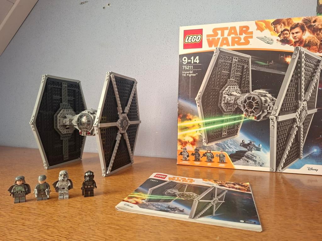 Lego Starwars Rare 75211 Tie Fighter Met doos en instructie!, Ophalen of Verzenden, Zo goed als nieuw, Complete set, Lego