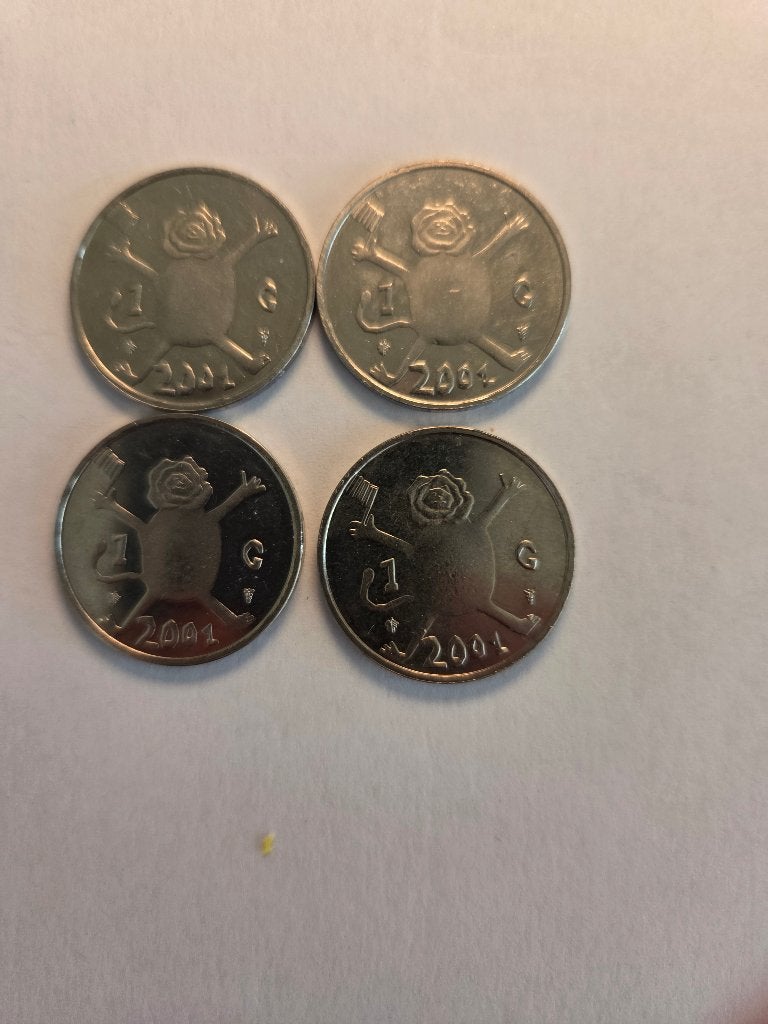 7 x gulden munt 3 X BEATRIX EN 4X LOKI, Ophalen of Verzenden, Koningin Beatrix, Euro's, Setje