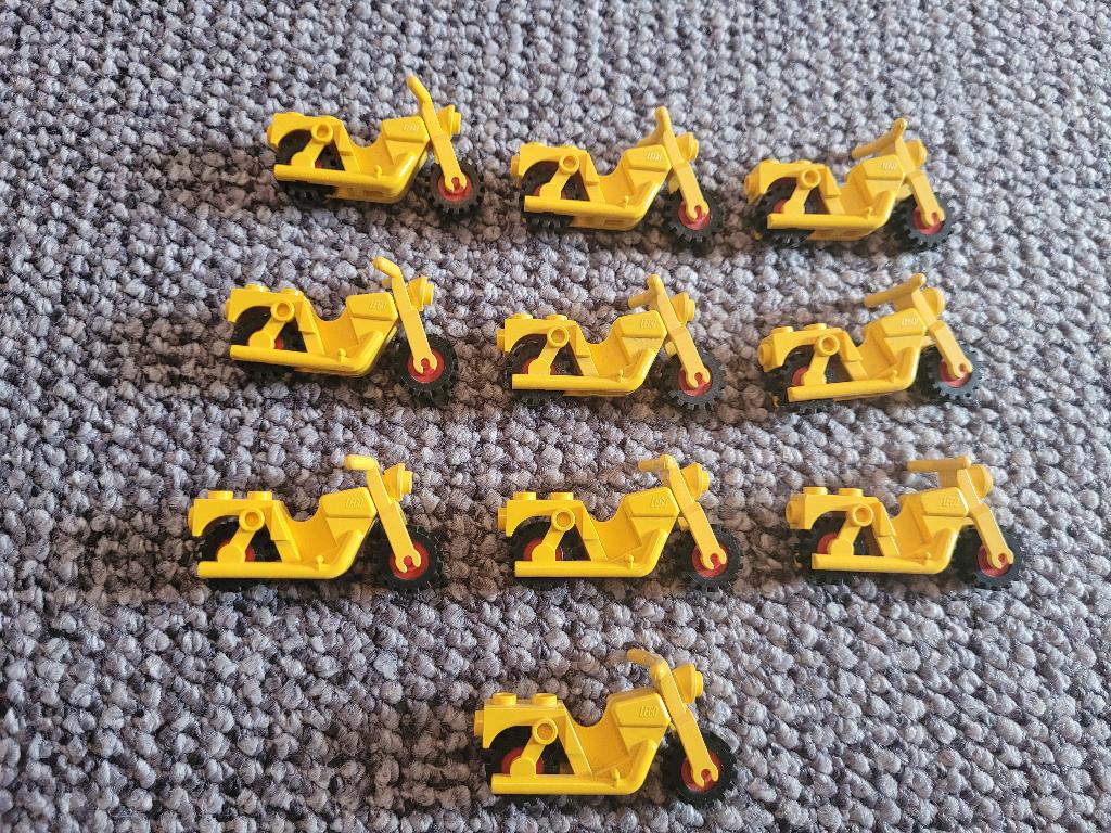 Partij B625=10x gele Lego motoren, Lego, Lego, Gebruikt, Lego