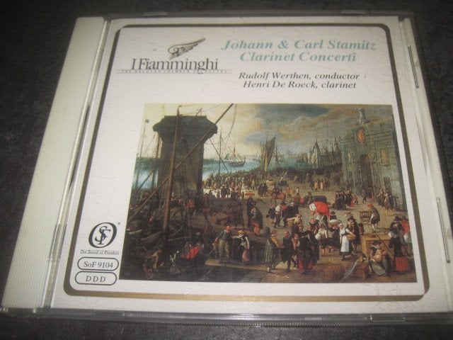 Johann & Carl Stamitz Clarinet Concerti Sound of Flanders, Ophalen of Verzenden, Classicisme, Zo goed als nieuw, Kamermuziek