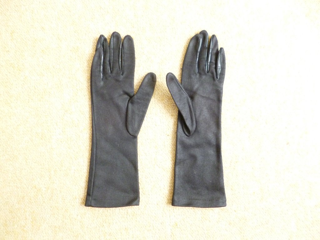 Zwarte gala handschoenen maat S, Overige typen, Zwart, Ophalen of Verzenden, Zo goed als nieuw