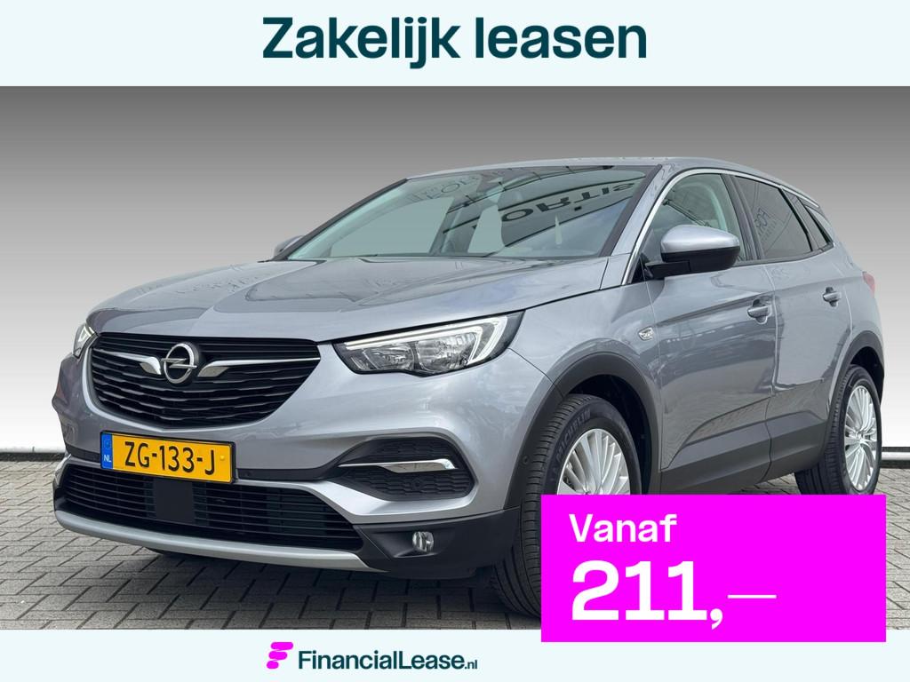 Opel Grandland X 1.2 Turbo Innovation NL-AUTO | NAVI | CARPL, Voorwielaandrijving, Gebruikt, 1199 cc, Leder en Stof