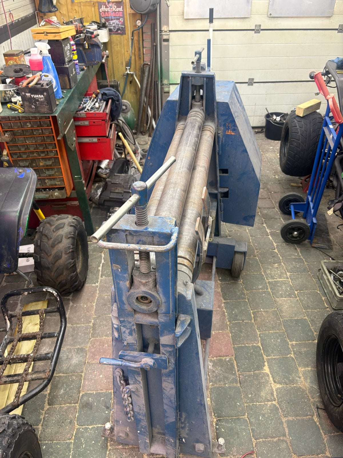 Robuuste Plaatwalsmachine - Metaalbewerking, Ophalen