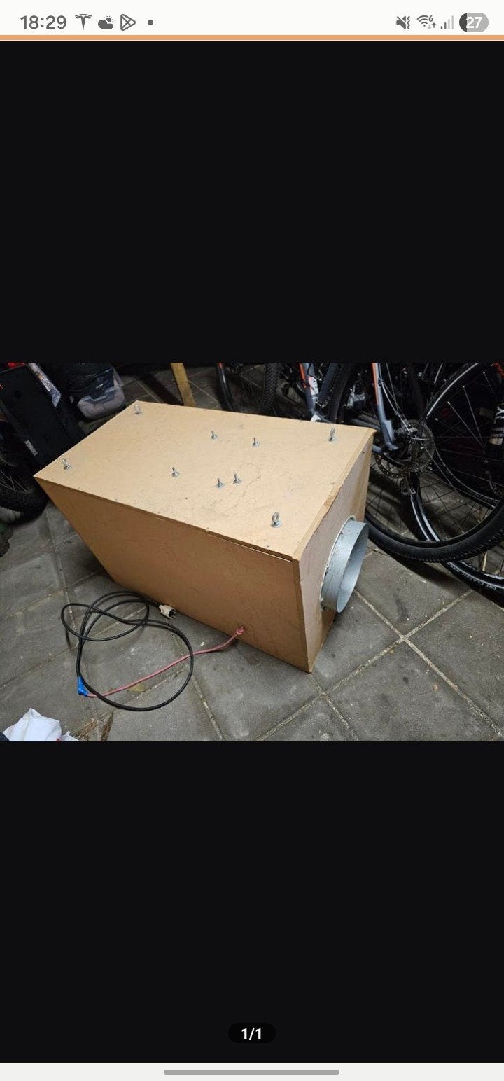 Softbox afzuigventilator, Ophalen