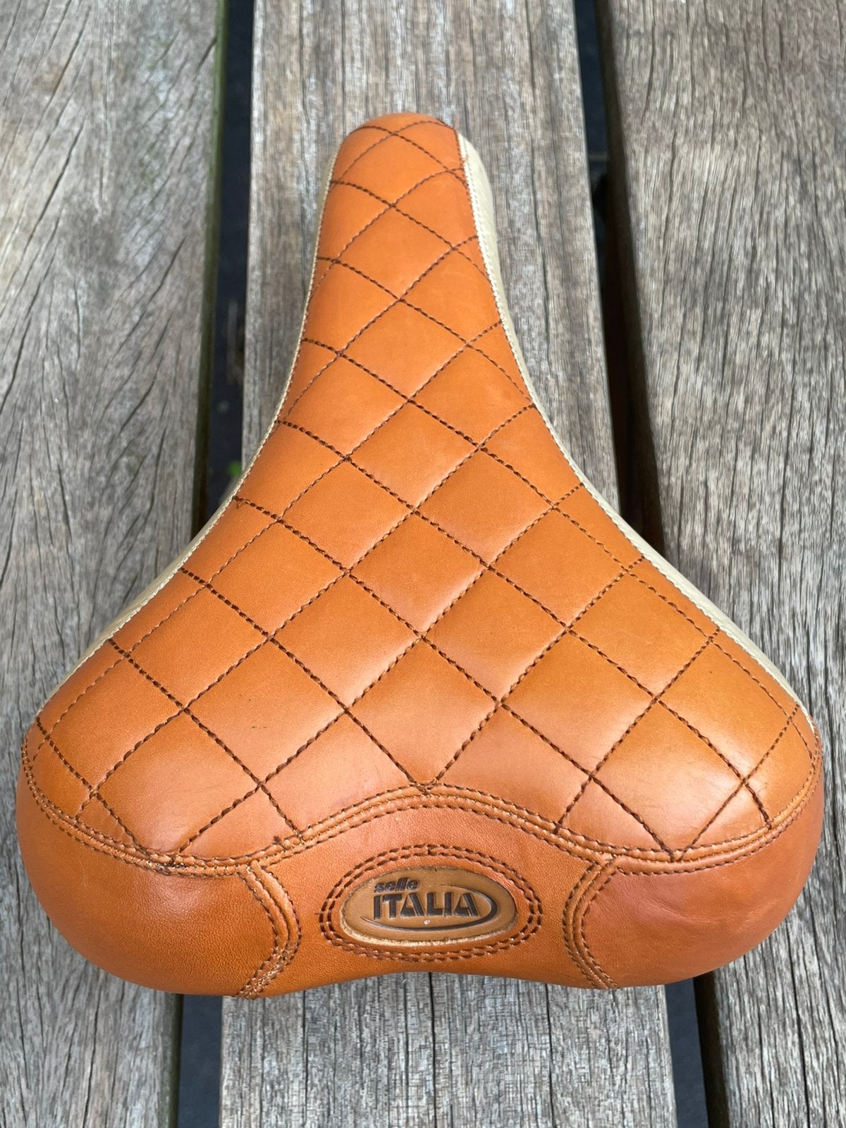 Selle Italia leren fietszadel, Ophalen, Leer, Kinderfiets, Zo goed als nieuw