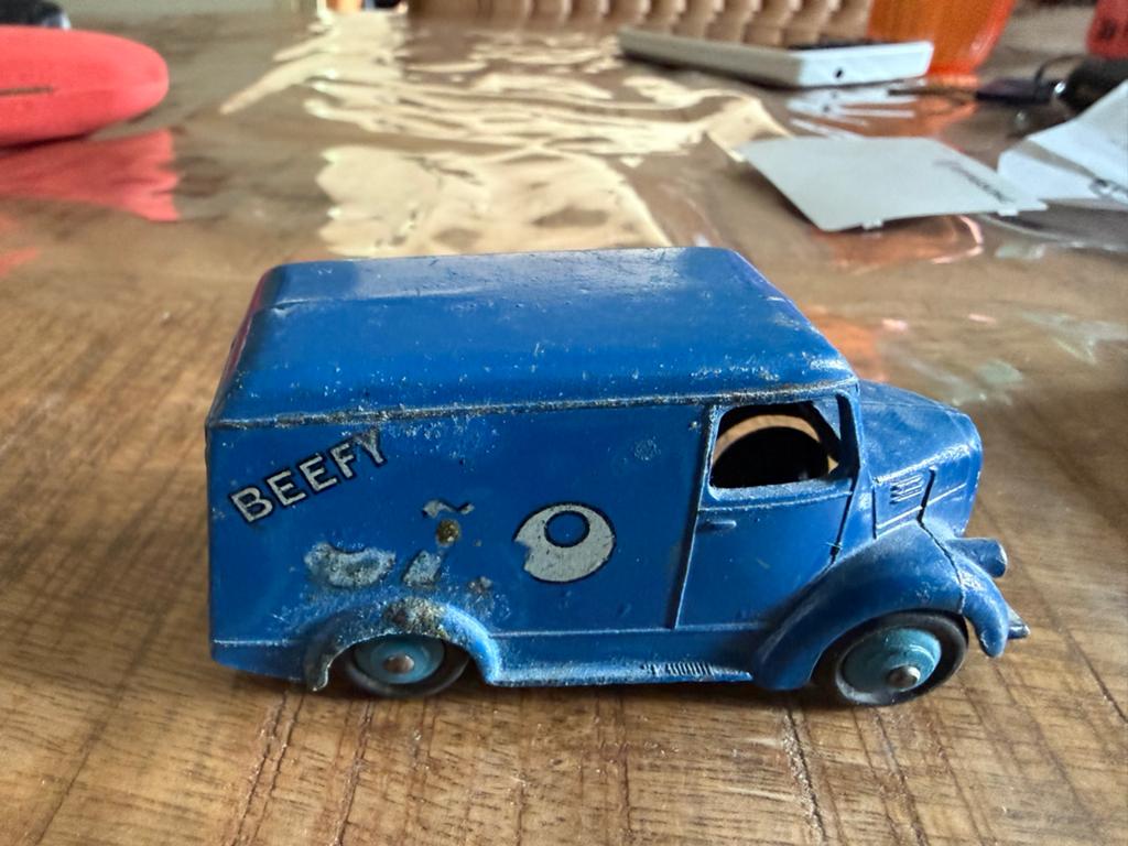 Zeldzame Dinky Toys Trojan 'Beefy Oxo' bestelwagen, Hobby en Vrije tijd, Modelauto's | 1:43, D, Gebruikt, Dinky Toys, Ophalen of Verzenden