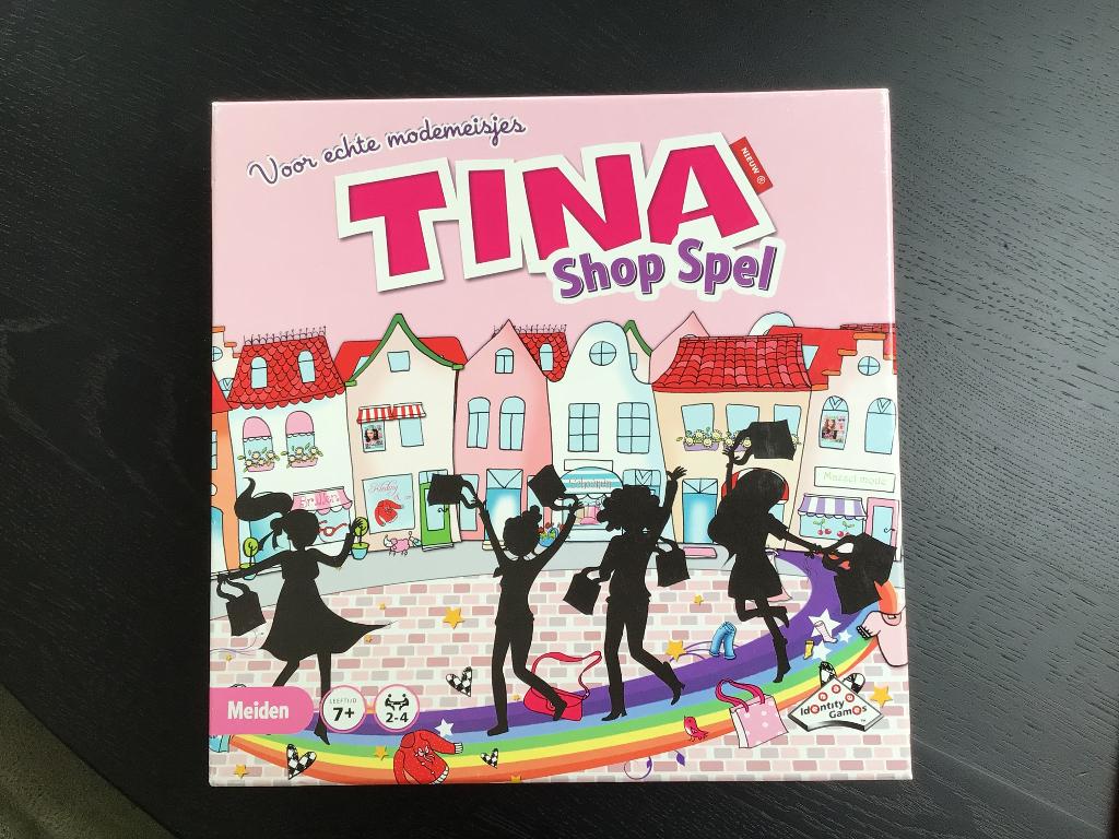 Tina shop spel, Hobby en Vrije tijd, Gezelschapsspellen | Bordspellen, Ophalen, Zo goed als nieuw