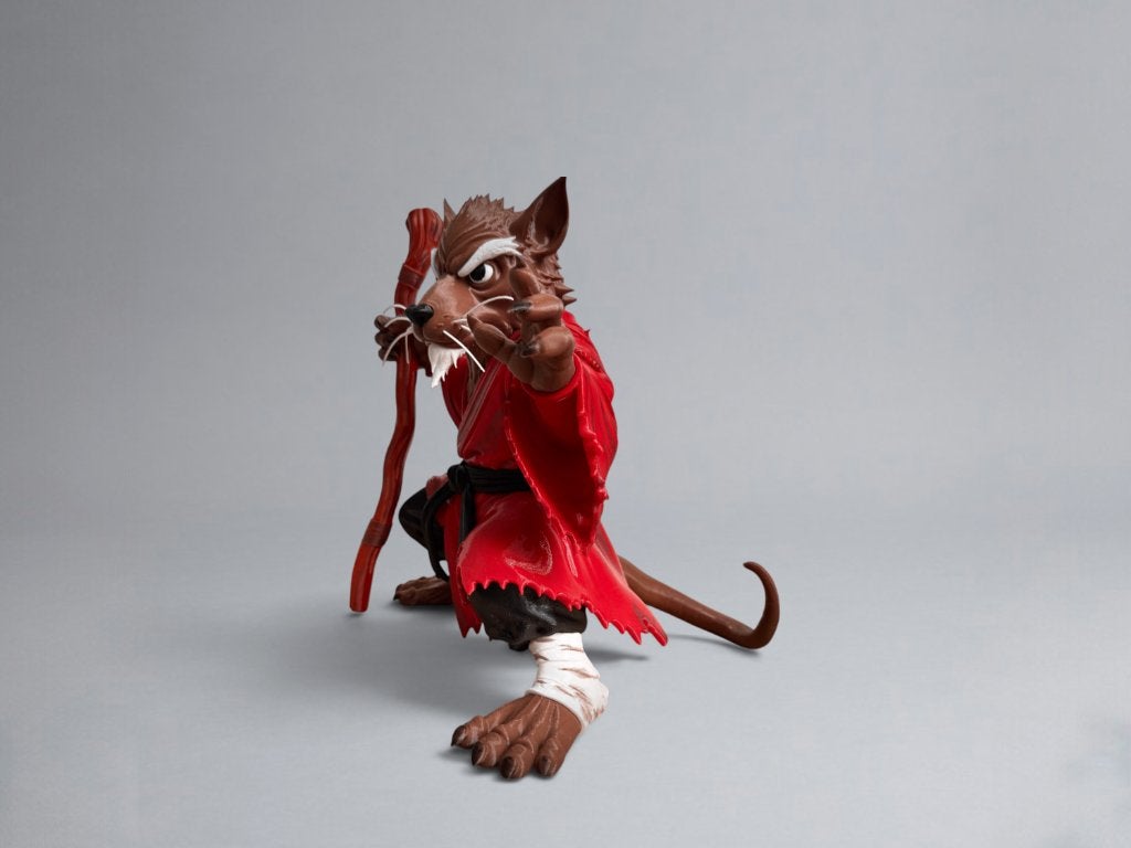 Master Splinter Figuur 28 cm | Ninja Turtles Collectible, Ophalen of Verzenden, Nieuw, Fantasy