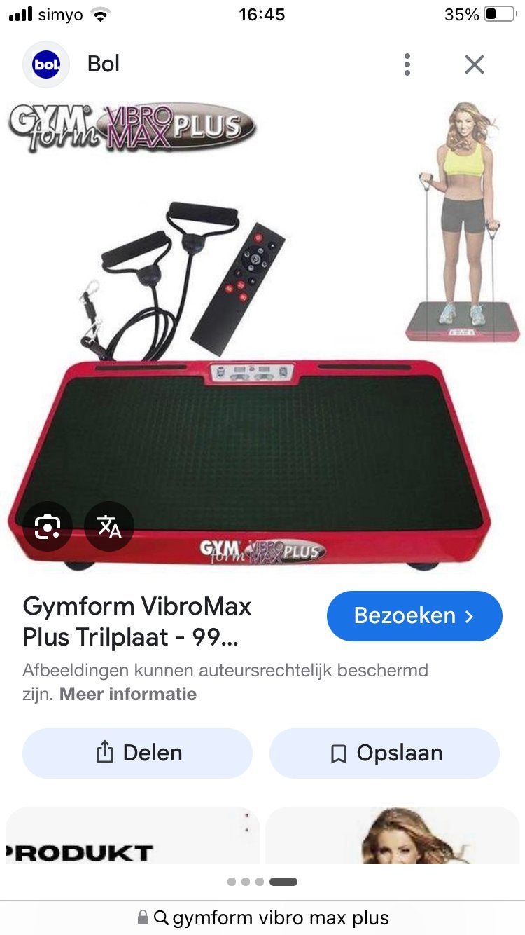 Thuis training Vibromax Plus - Vibration plate, Ophalen of Verzenden, Zo goed als nieuw