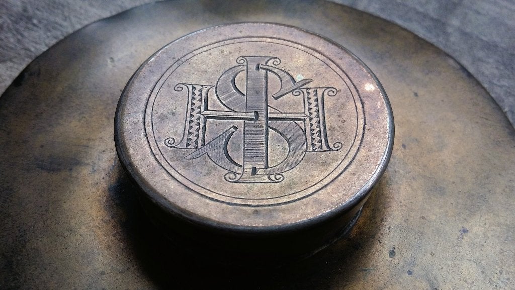 18-19 de eeuws Zilver Zilveren Hostie Doos Hostiedoos PIXIS, Ophalen of Verzenden, Zilver