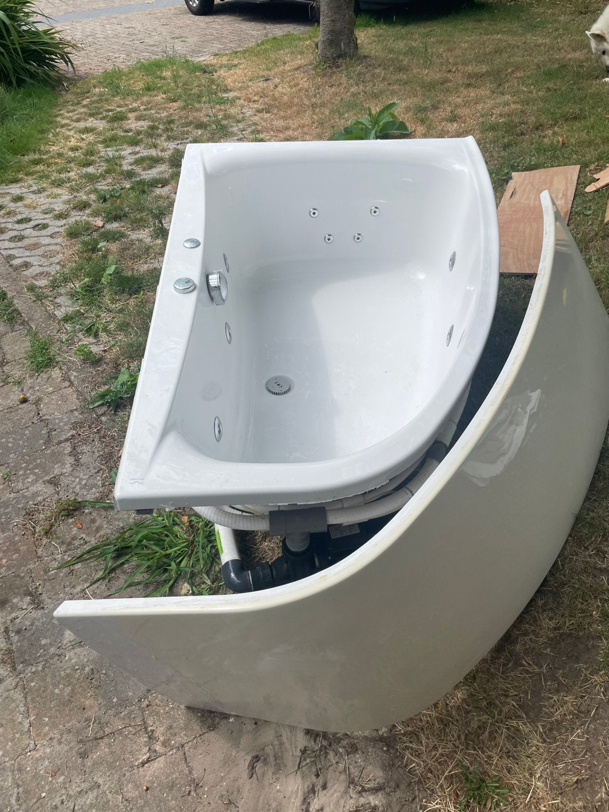 Hoekbad van Bruynzeel met waterstraal, Huis en Inrichting, Ophalen, Gebruikt