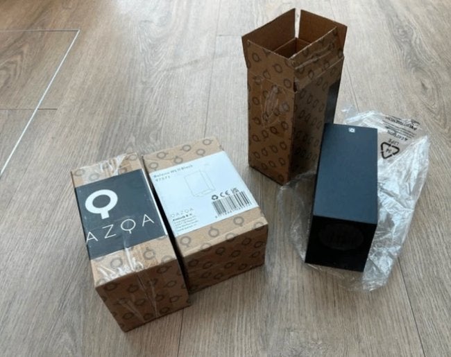 3x QAZQA Baleno WL II Black wandlampen - Nieuw, Modern, industrieel, Nieuw, Ophalen of Verzenden, Metaal