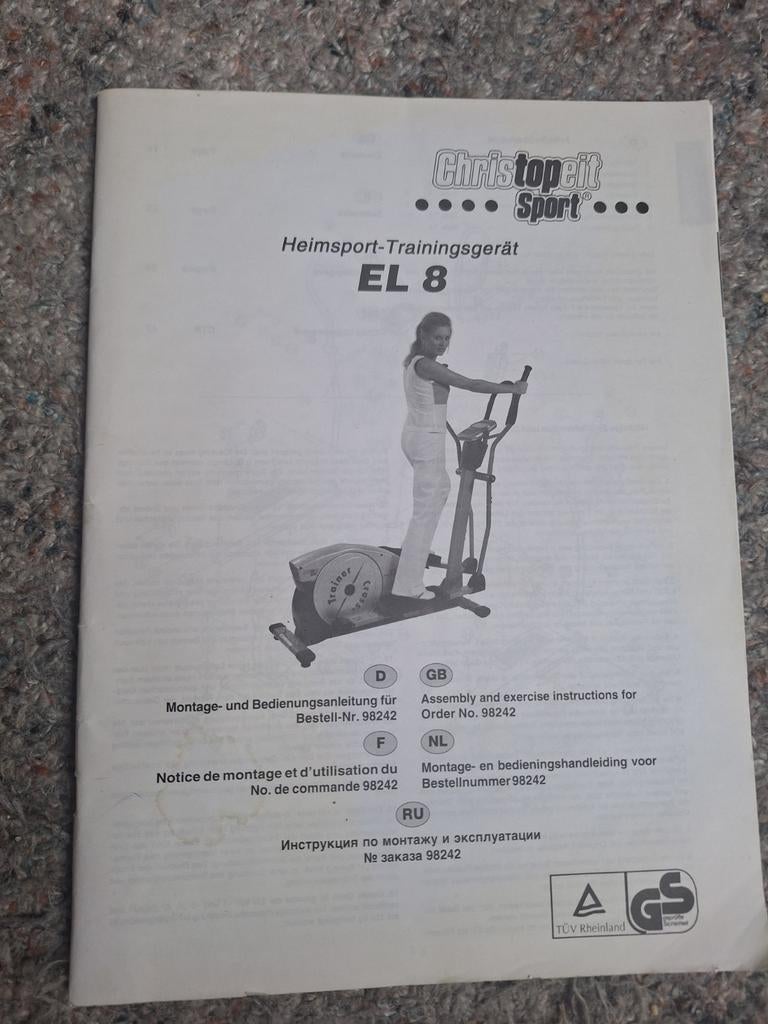 Christopeit Sport EL 8 Crosstrainer - Ouder maar erg goed, Benen, Gebruikt, Ophalen of Verzenden, Crosstrainer