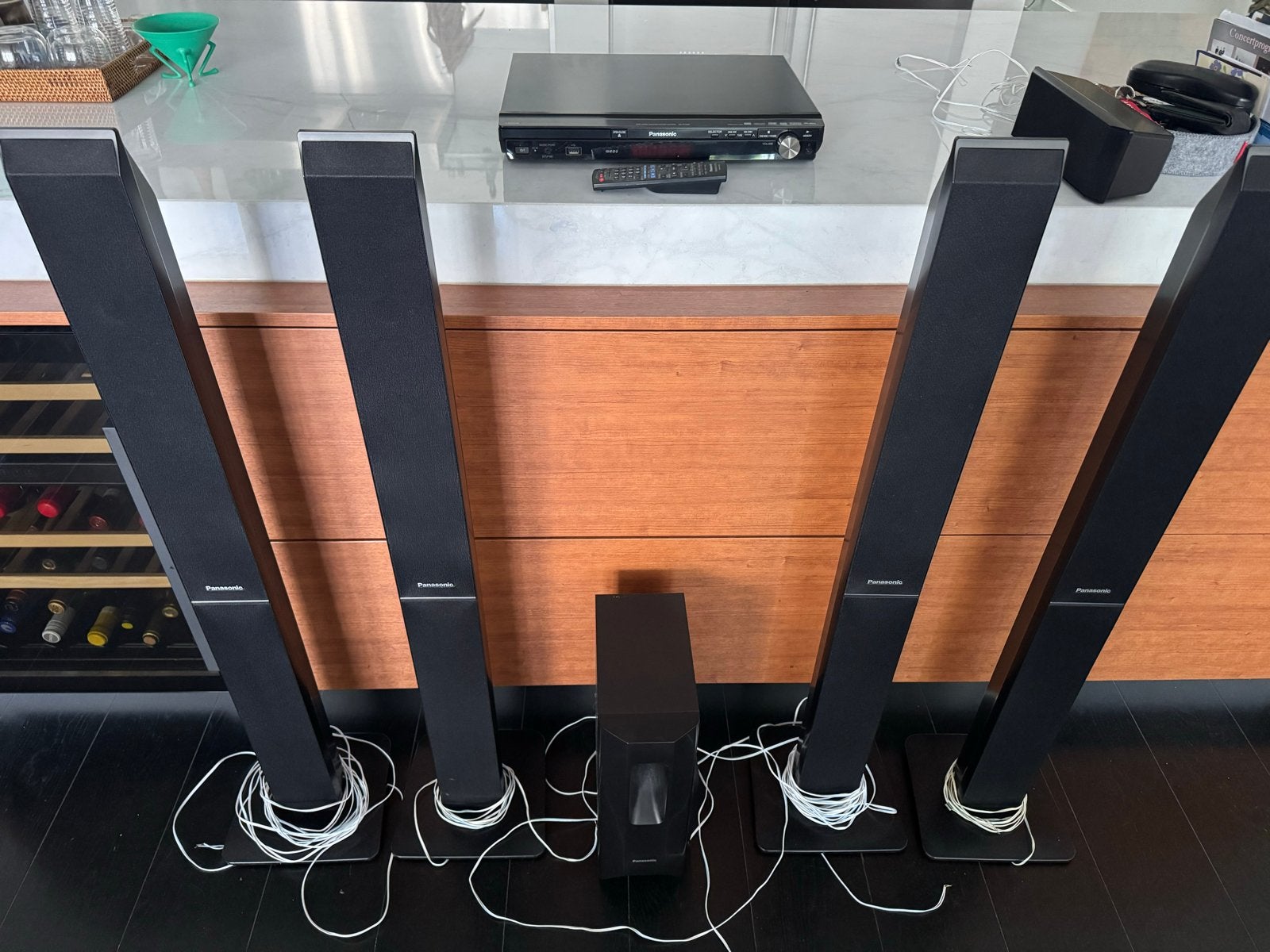 Panasonic Home Cinema Set met DVD-speler en 5.1-systeem, Audio, Tv en Foto, Home Cinema-sets, Ophalen, Gebruikt, Panasonic, 70 watt of meer