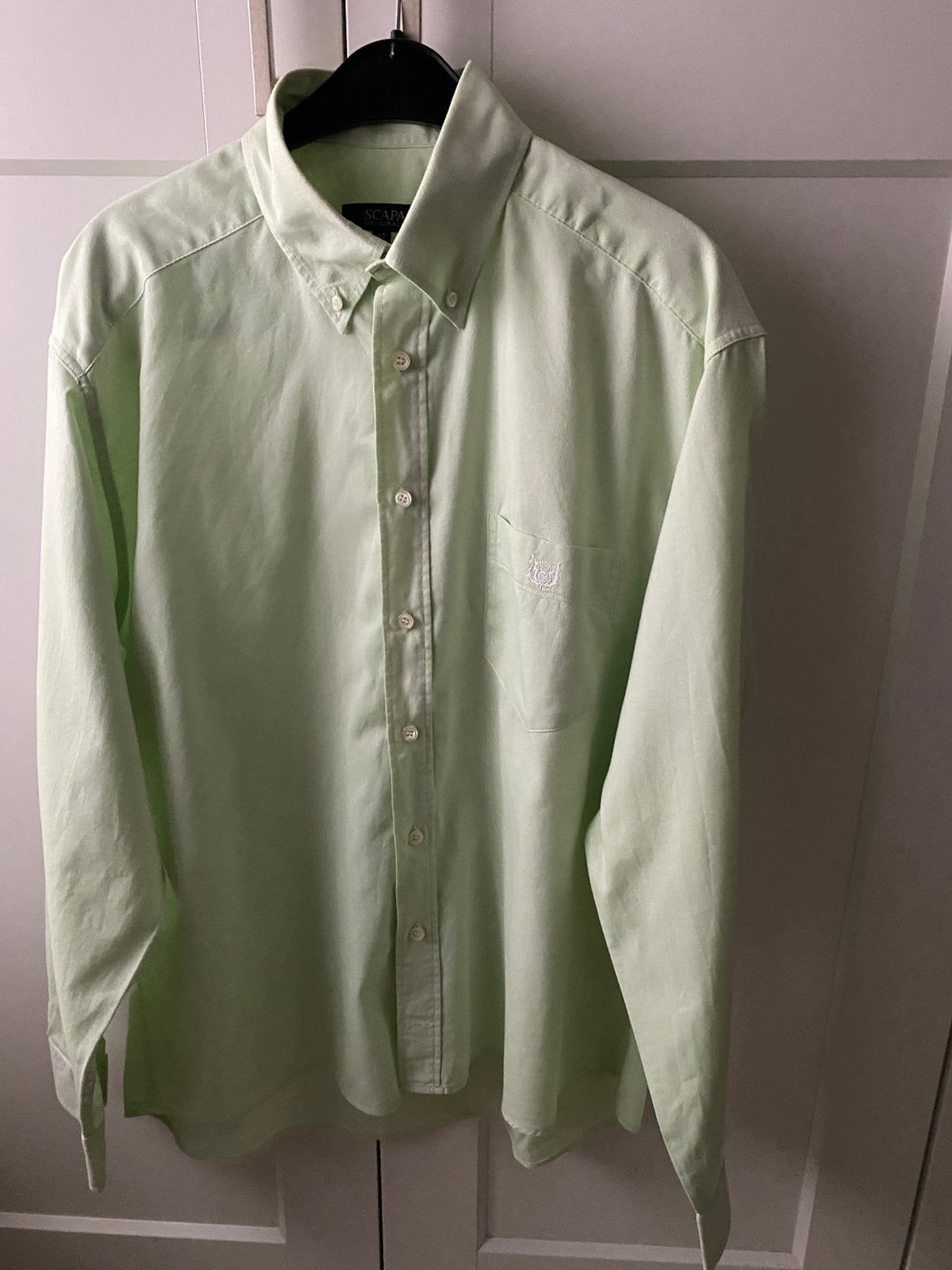 Blouse overhemd Scapa Maat 42 Mint groen, Kleding | Heren, Overhemden, Ophalen of Verzenden, Zo goed als nieuw, Groen, Halswijdte 41/42 (L)