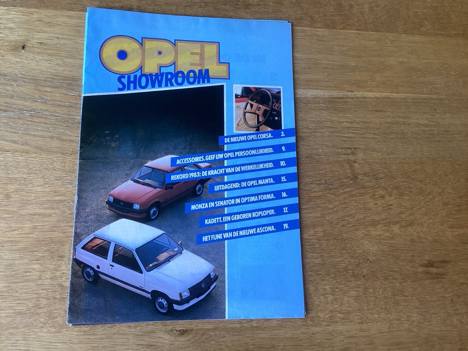 Opel Showroom Brochure 1983 - Corsa, Manta, Monza, Senator, Ophalen of Verzenden, Gelezen, Opel