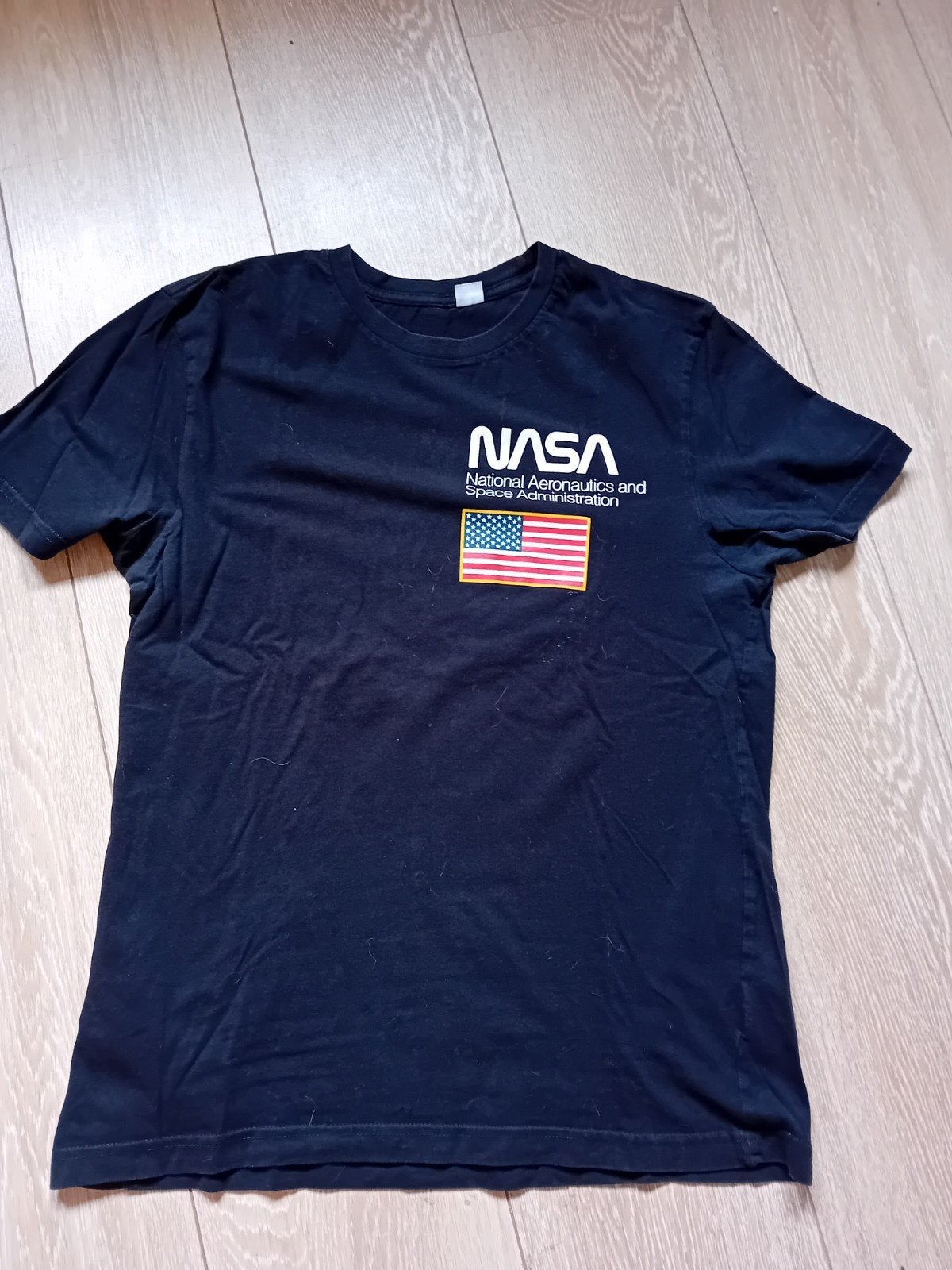Zwart t-shirt NASA, maat S, Kleding | Heren, Nasa, Zwart, Ophalen of Verzenden, Gedragen