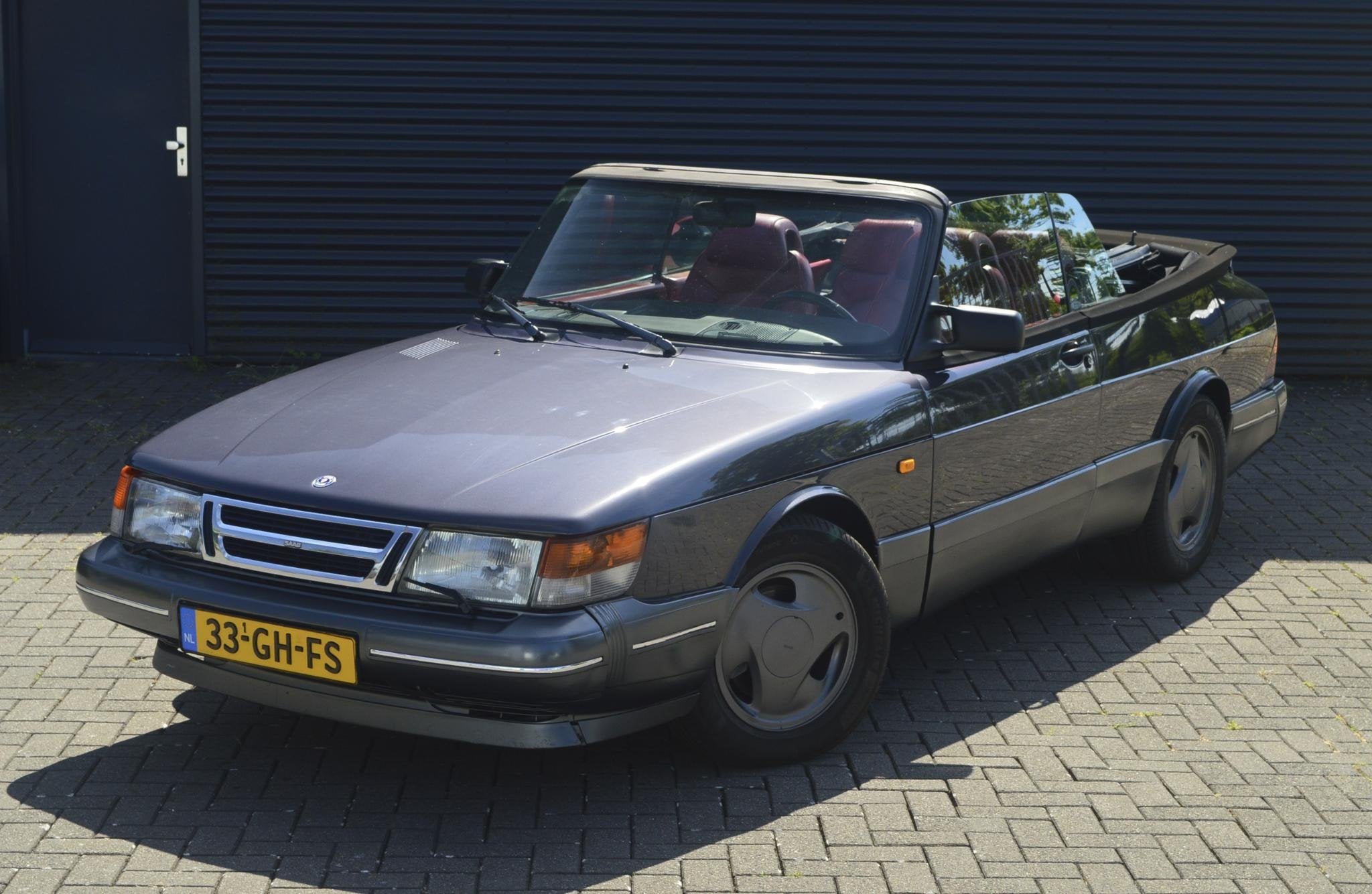 Saab 900 2.0 S Turbo Cabriolet, Auto's, Saab, Voorwielaandrijving, Cabriolet, Leder, Handgeschakeld