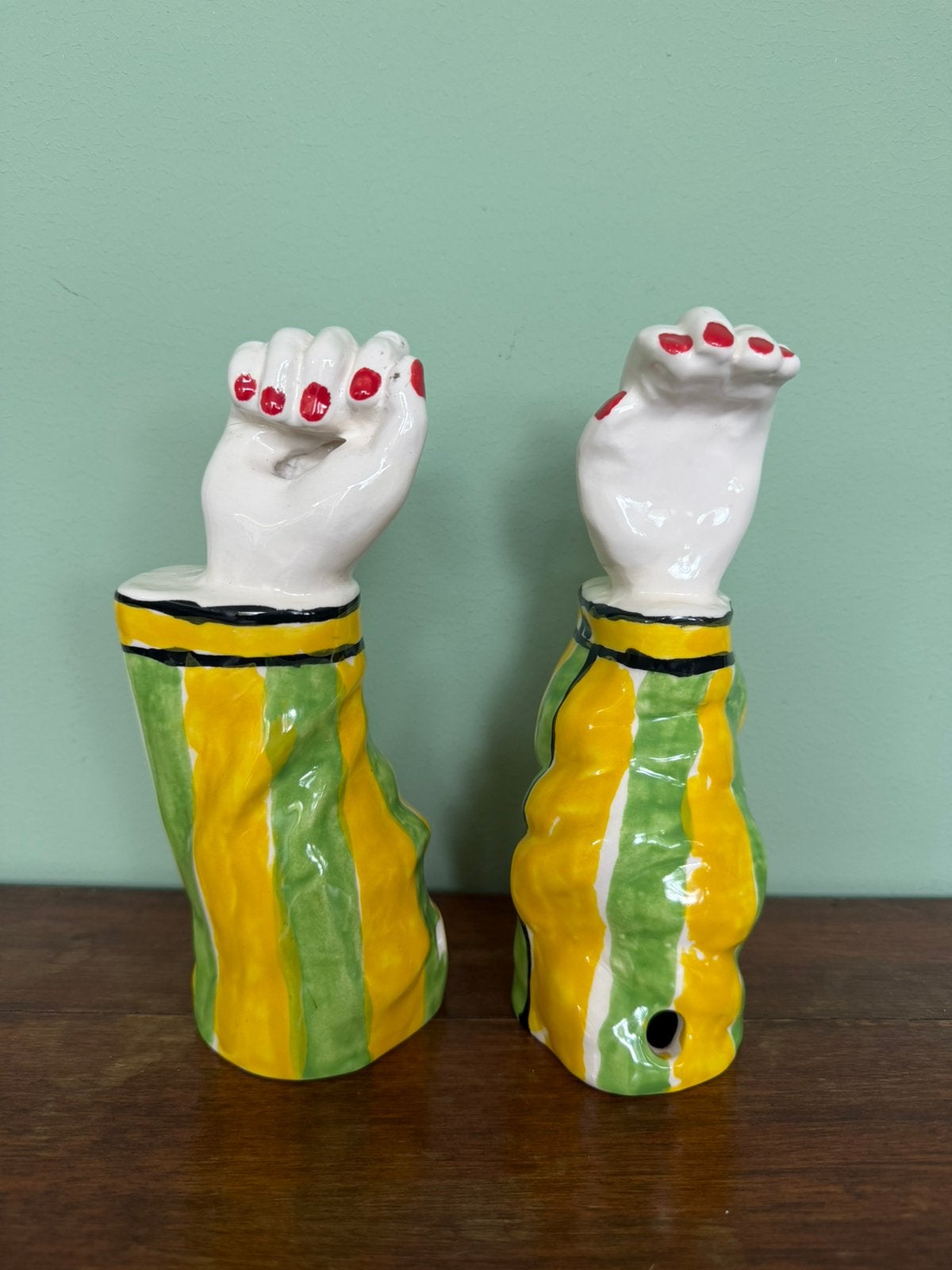 Gert de Mulder Keramiek Exclusieve Pop-Art Vazen Handen Set, Ophalen of Verzenden