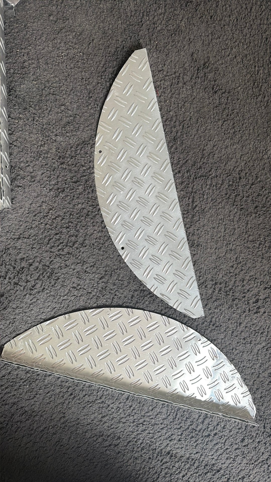 Aluminium traanplaat bekleding, Ophalen, Gebruikt
