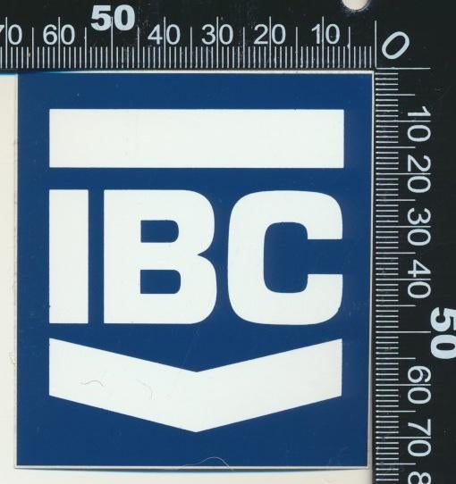 Sticker: IBC, Ophalen of Verzenden, Zo goed als nieuw, Bedrijf of Vereniging