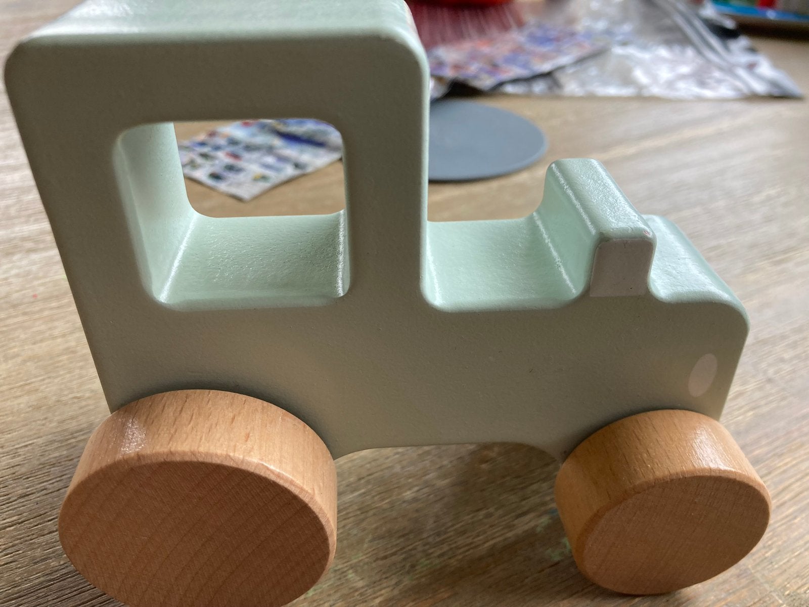 Houten trekkertje, Kinderen en Baby's, Speelgoed | Houten speelgoed, Ophalen of Verzenden, Zo goed als nieuw