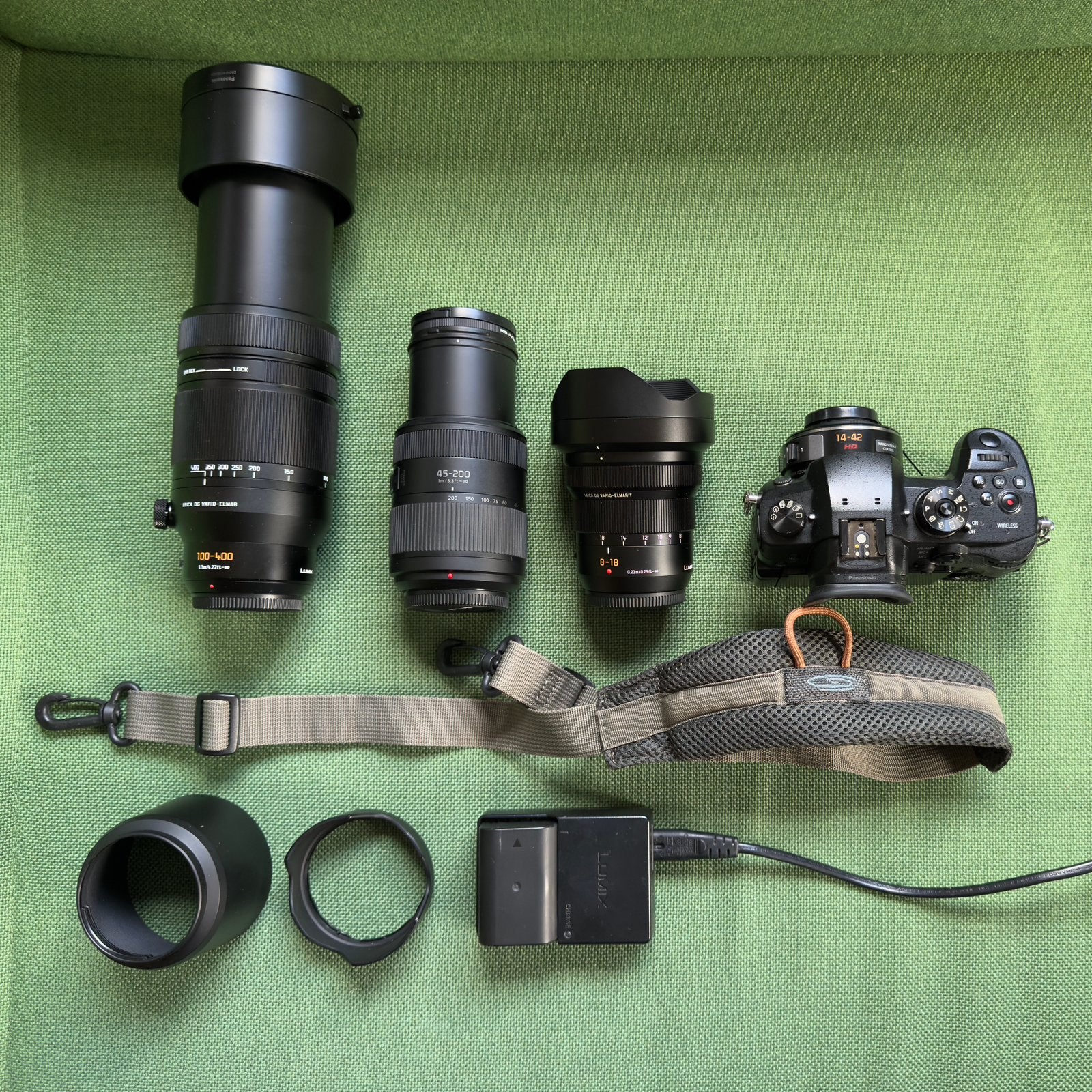 Professionele Panasonic Lumix GH5 Set Complete 4-Lens Kit, Ophalen, Spiegelreflex, Zo goed als nieuw, Overige Merken