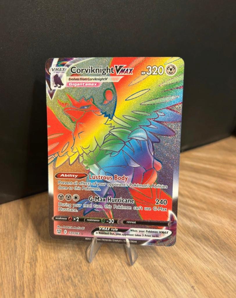 Corviknight VMAX full art engels, Ophalen, Zo goed als nieuw