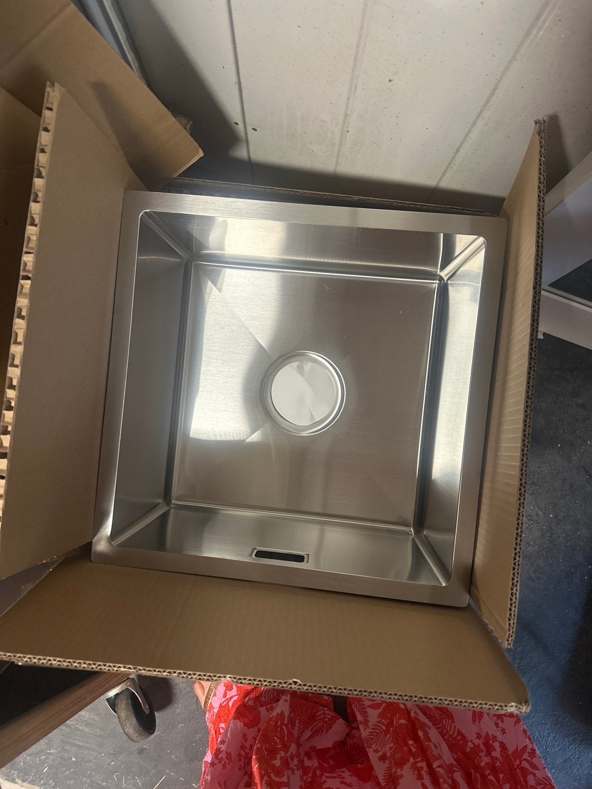 Lomazoo RVS Spoelbak 40x40 cm - Nieuw in doos, Ophalen, Nieuw, Rvs, Overige typen