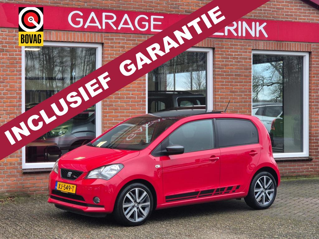 Seat Mii 1.0 FR 60PK 5drs airco, cruise, navi, pdc, lmv, ele, Voorwielaandrijving, Stof, Gebruikt, Euro 6