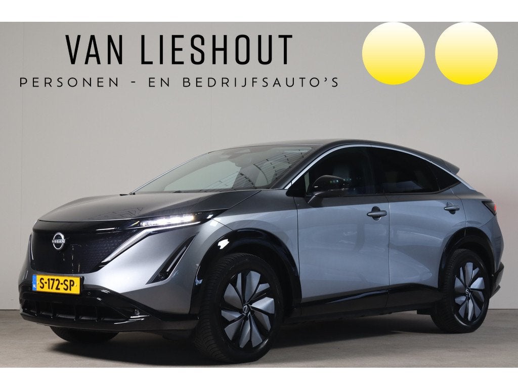 Nissan ARIYA Advantage Edition Plus 66 kWh - NL- Auto! SOH 9, Auto's, Nissan, Gebruikt, 750 kg, 24 min, Leder en Stof