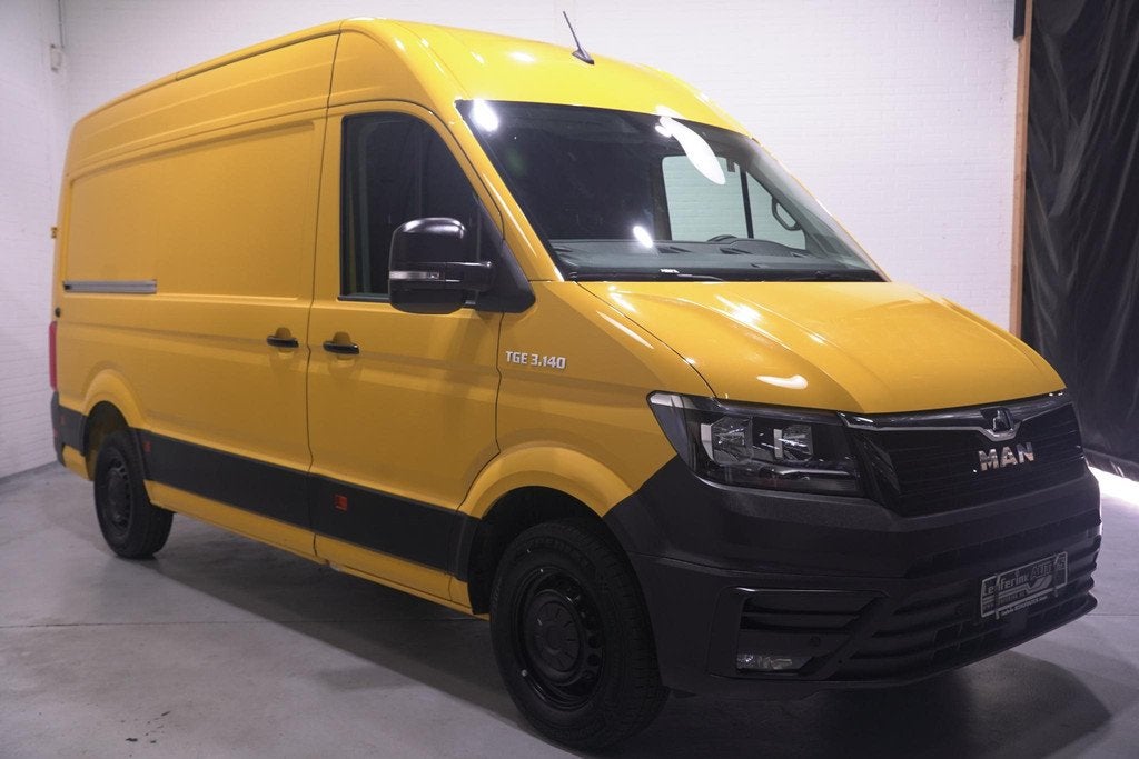 MAN TGE 3.140 pk DSG Automaat L3H3 Airco, DHL Geel App Conne, Stof, Gebruikt, 4 cilinders, Geel