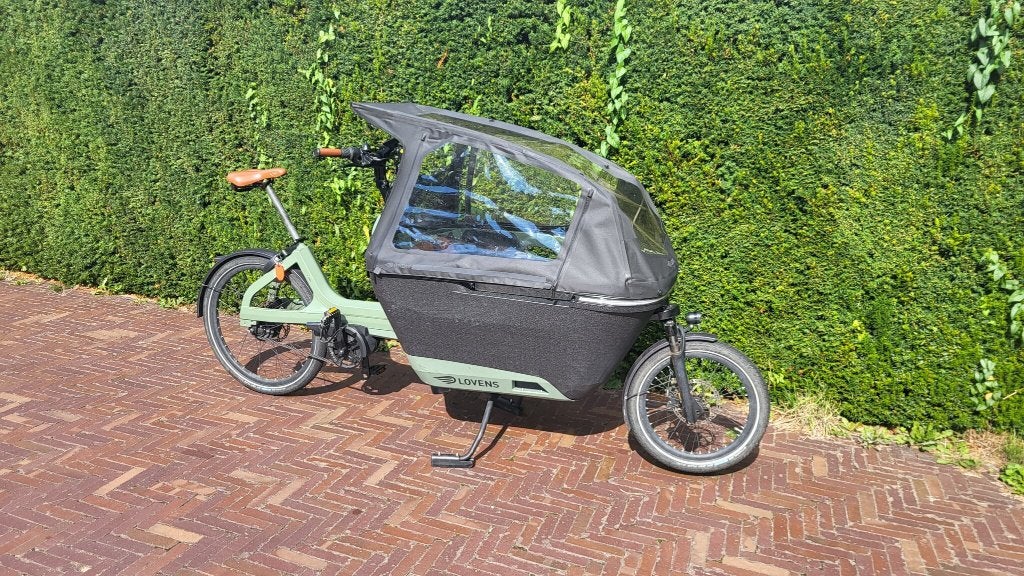 Lovens Explorer S75 elektrische bakfiets 2023, Bosch 545 Wh, Overige merken, Gebruikt, Ophalen of Verzenden, 2 kinderen