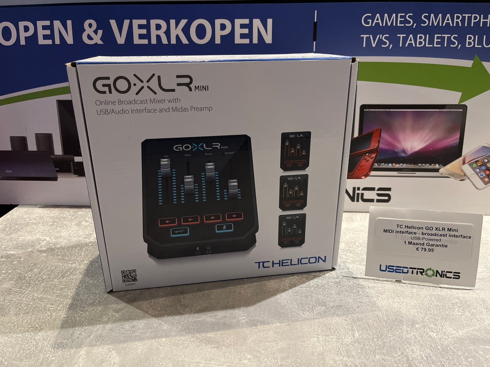 TC Helicon GO XLR Mini Broadcast Mixer USB/Audio Interface, Ophalen of Verzenden, Zo goed als nieuw, Minder dan 5 kanalen, Microfooningang