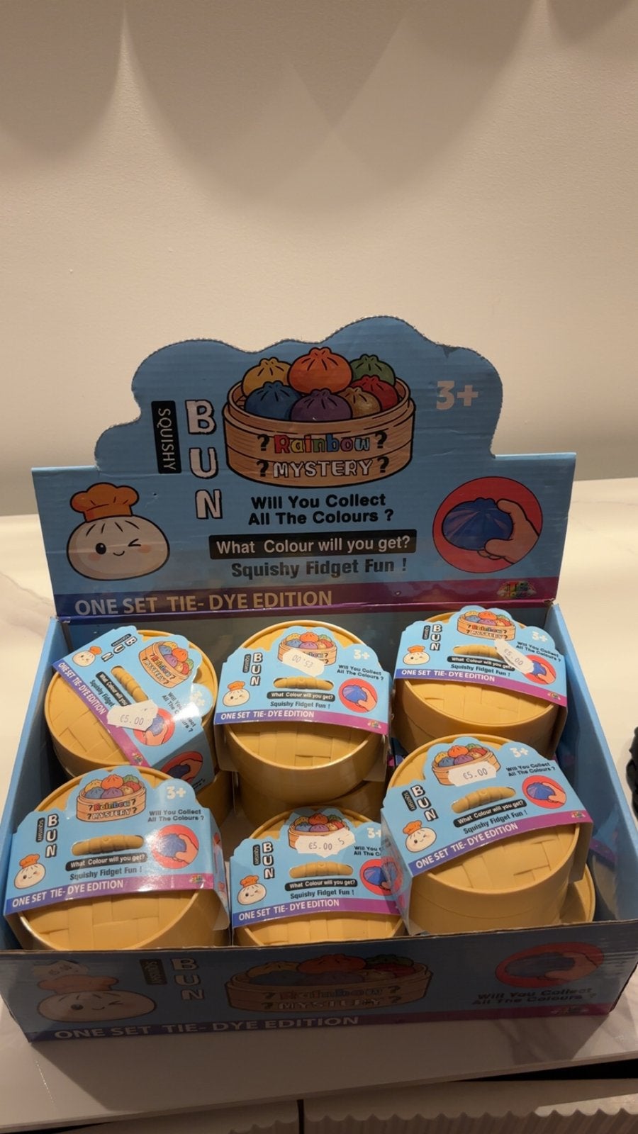 Squishy Bun Mystery Fidget Fun - Tie-Dye Editie, Ophalen of Verzenden, Nieuw, Jongen of Meisje
