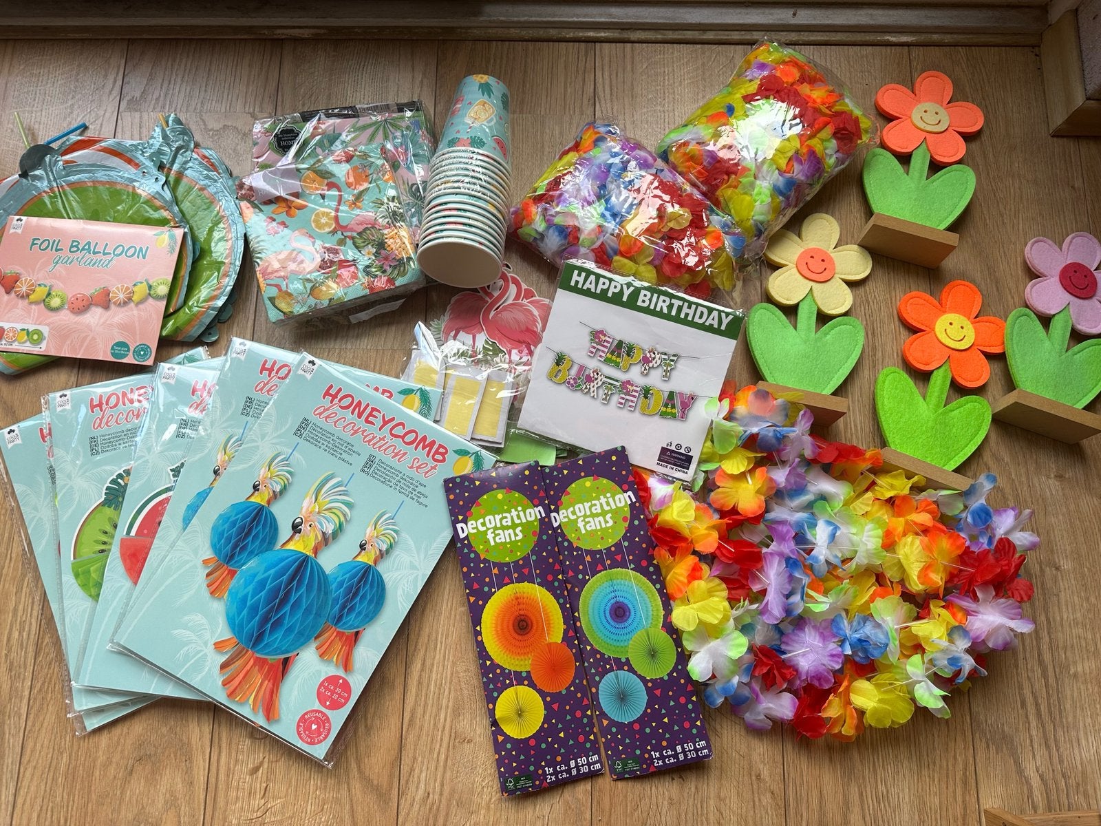 Hawaii/Tropical feestartikelen/versiering, Ophalen of Verzenden, Zo goed als nieuw, Versiering, Overige
