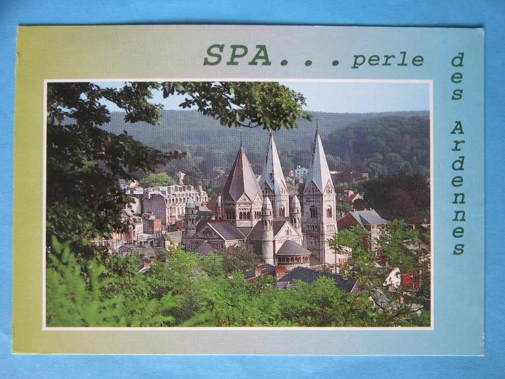 Ansichtkaart:  België. SPA... perle des ardennes, Verzamelen, Ophalen of Verzenden, 1980 tot heden, Gelopen, Luik