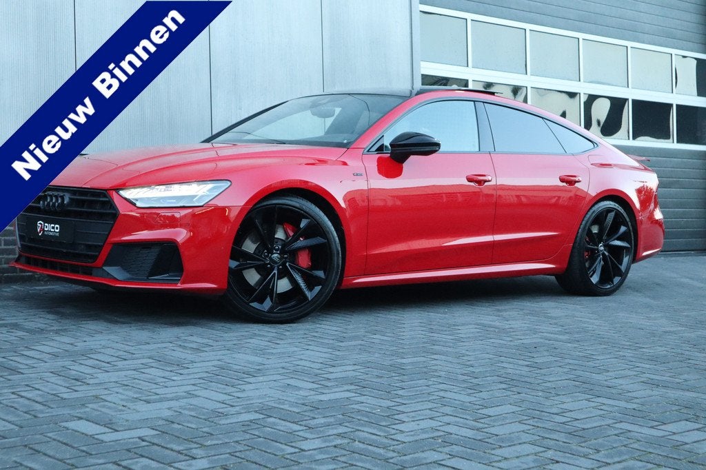 Audi A7 Sportback 55 TFSI e 367 pk Quattro Competition S-Lin, Gebruikt, 4 cilinders, Leder, Bedrijf