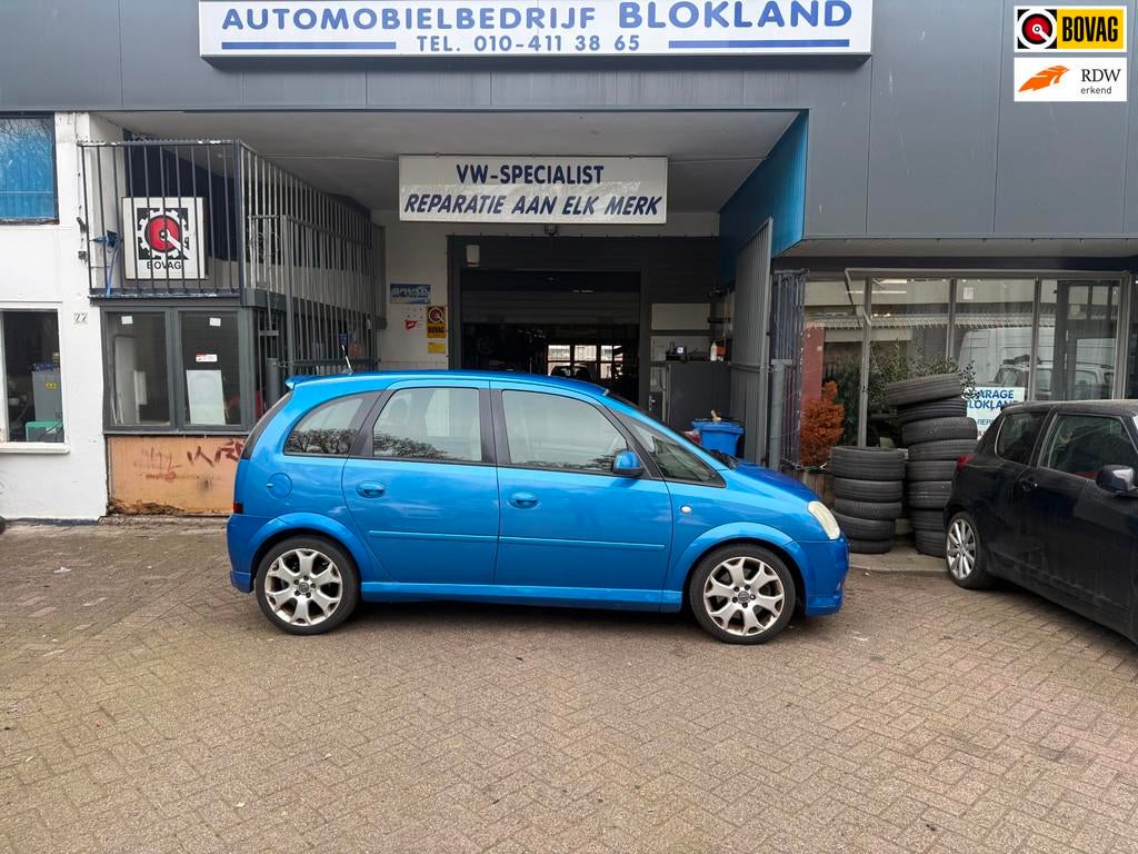Opel OPEL MERIVA A 16T OPC / 180PK/ met onderhoudshistorie,, Auto's, Opel, Gebruikt, Blauw, Bedrijf, Handgeschakeld