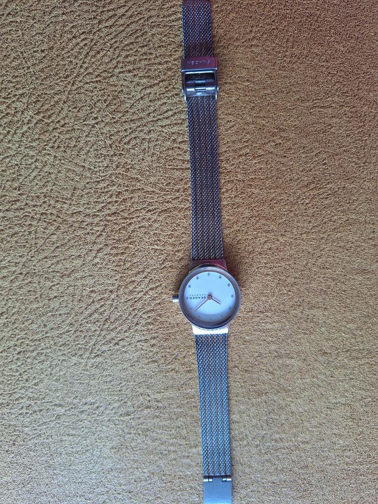 Skagen Freja SKW2699 Dameshorloge - Zo goed als nieuw, Sieraden, Tassen en Uiterlijk, Horloges | Dames, Overige merken, Staal