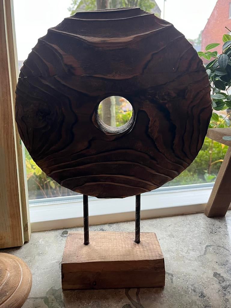 Raamdecoratie, Huis en Inrichting, Woonaccessoires | Overige, Hout, Gebruikt, Ophalen of Verzenden, Landelijk