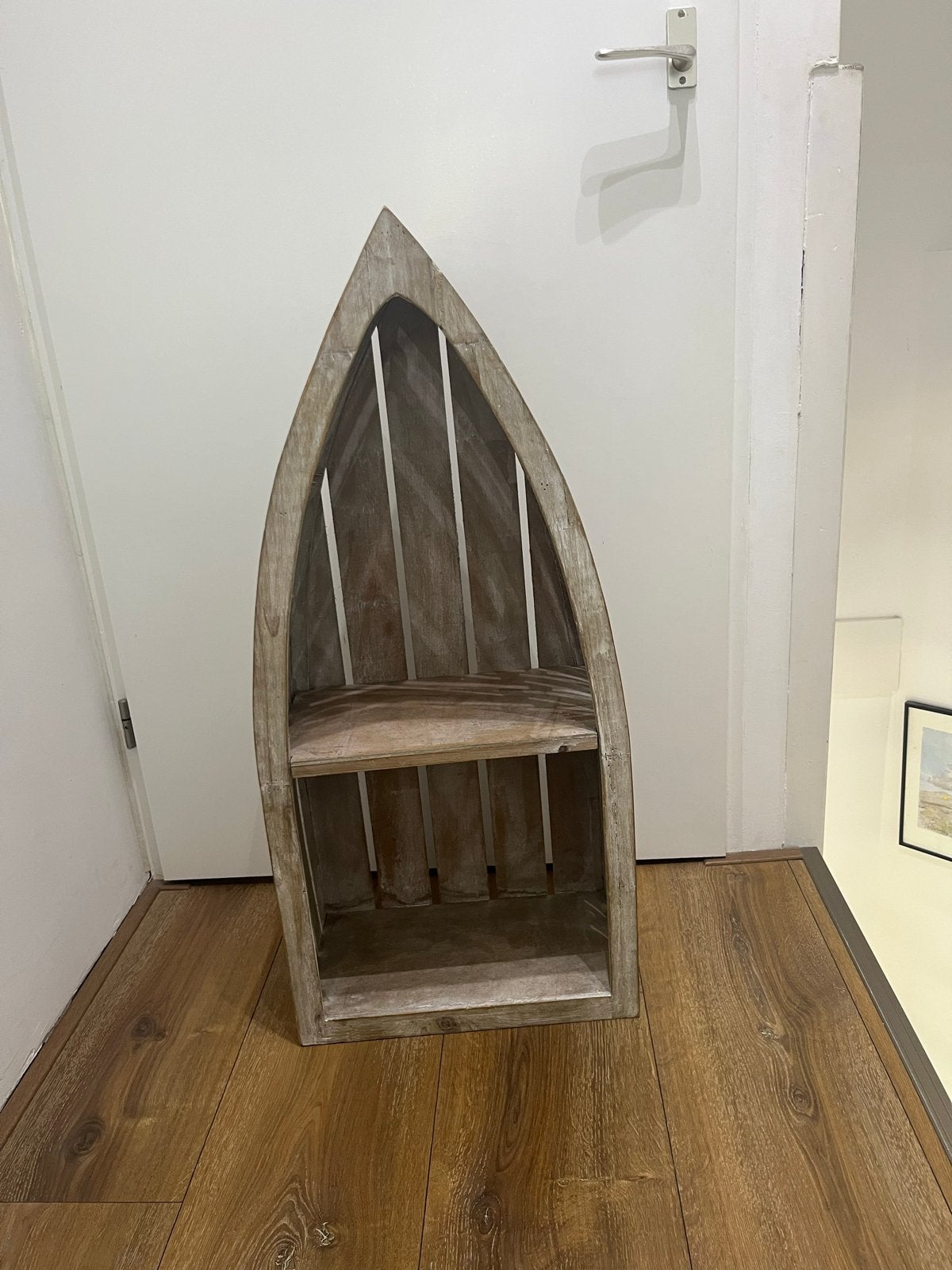 Decoratieve Houten Boot Boekenkast/Rek - 90x40x22 cm, Ophalen, Zo goed als nieuw
