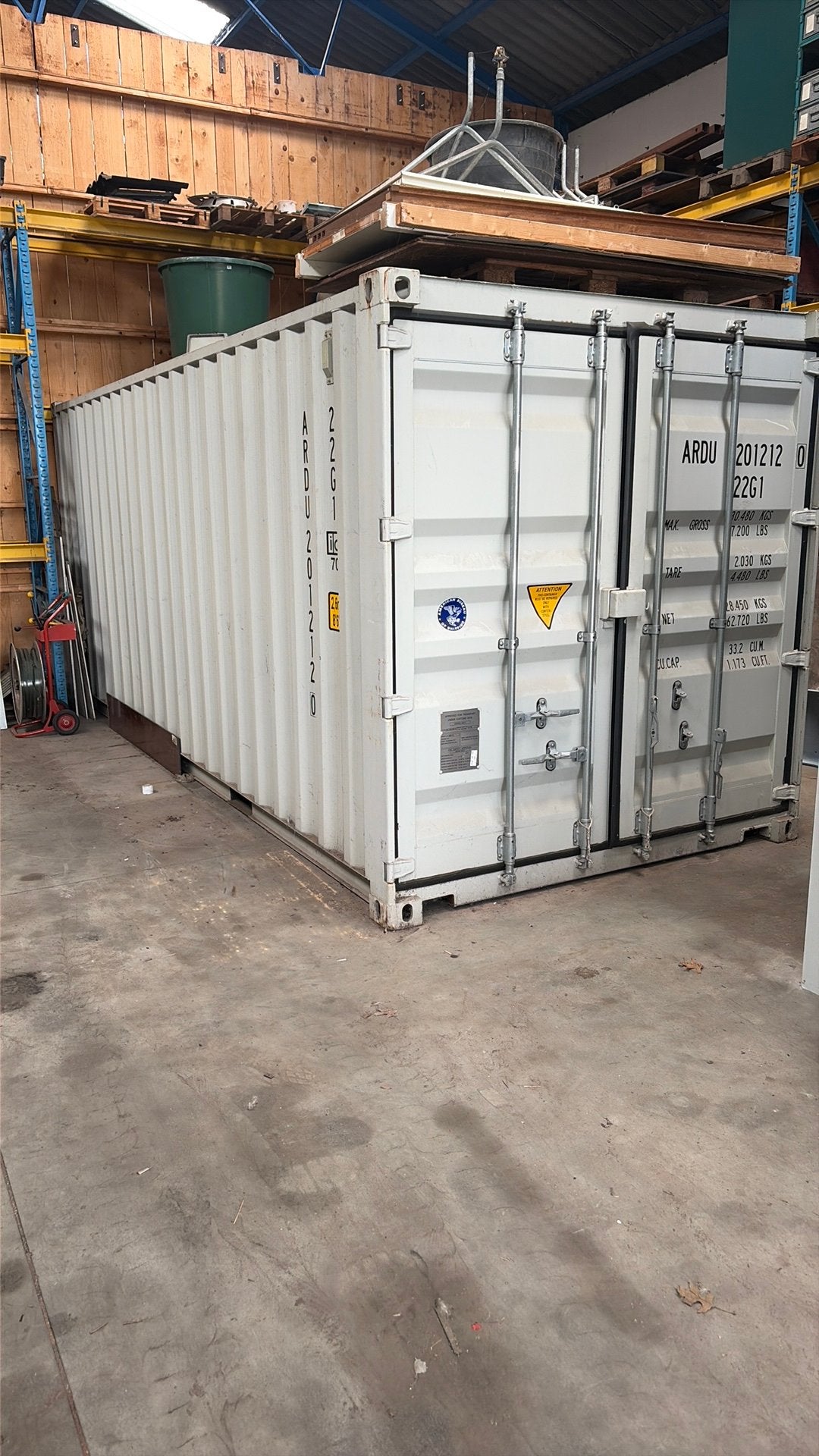 Zeecontainer nieuw 20” 20 ft wit, Ophalen of Verzenden