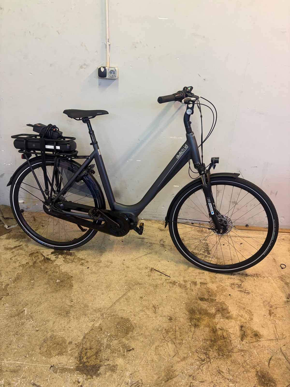 Dutch Id Comfort Dames E-bike 57cm - Z.G.A.N. (2022), (Extra) lage instap, 56 cm of meer, Zo goed als nieuw, Trommelrem