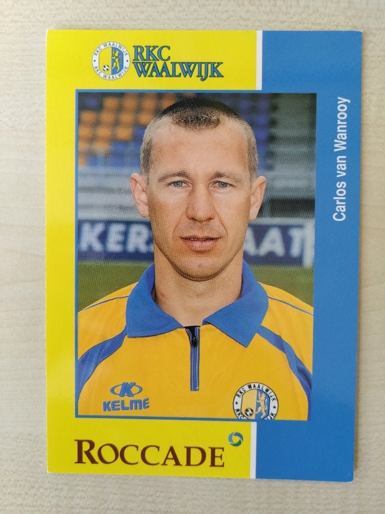 Spelerskaart Carlos van Wanrooy RKC Waalwijk 1998-1999, Verzenden, Zo goed als nieuw, Buitenlandse clubs, Spelerskaart