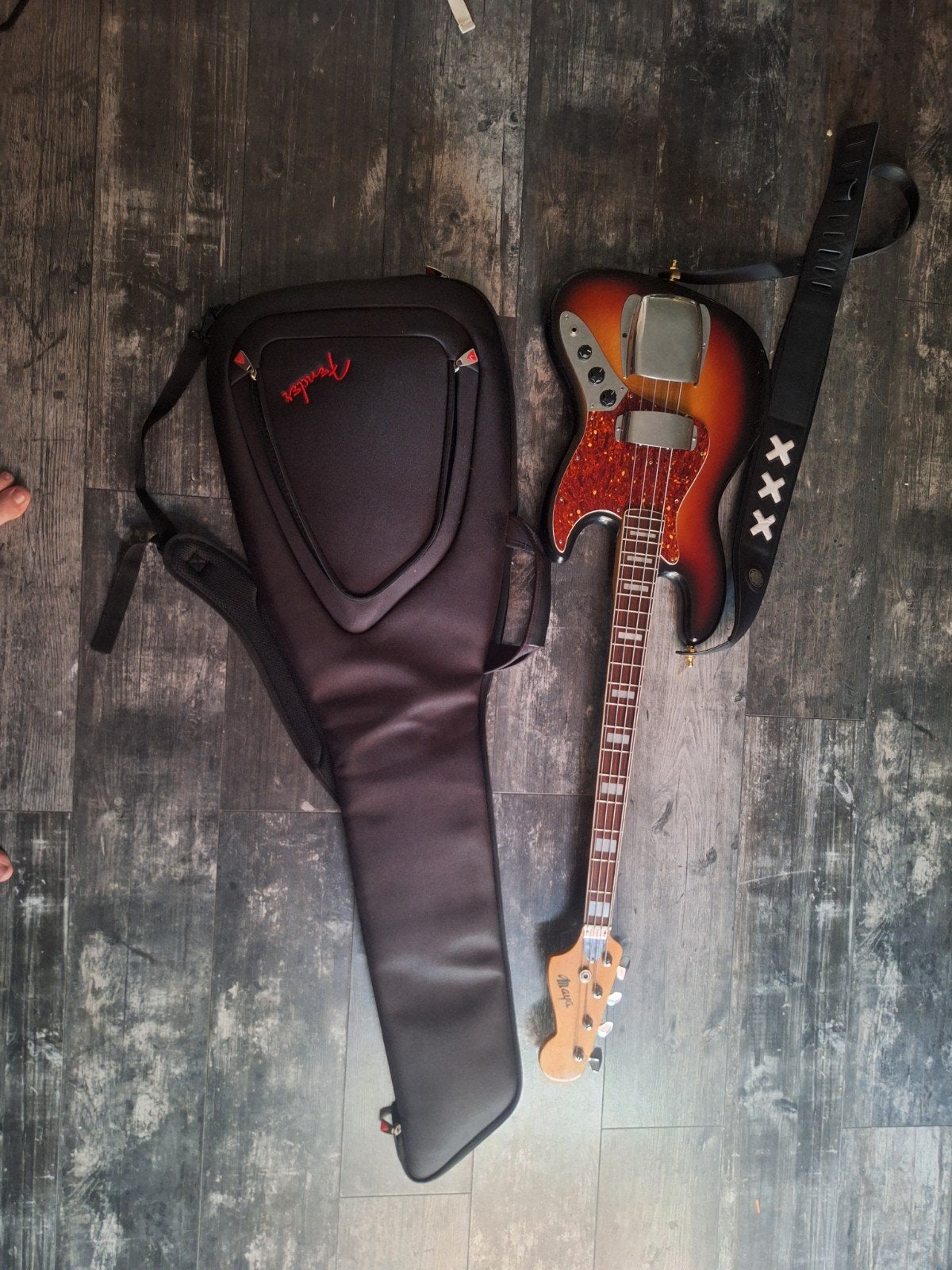 1971 vintage maya jazz bass made in japan incl riem